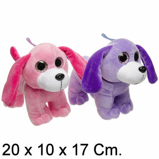 Chiens en Peluche Adorables - 20 cm - Couleurs Mixtes (6 pièces)