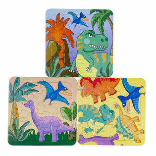 Mix Puzzles Dinosaure - 14x14 cm (50 pcs)