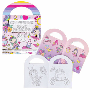 Cahiers de Coloriage Princesse avec Autocollants (48 pcs)