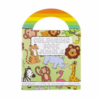 Petits albums de coloriage Animaux de la Jungle avec stickers (48 pcs)