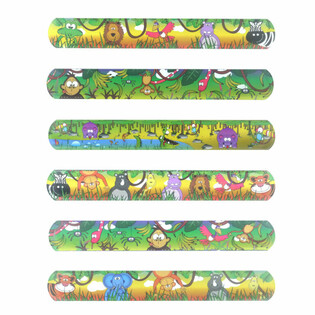 Bracelets Claquants Animaux de la Jungle (120 pièces)
