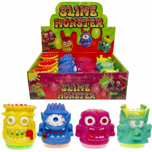 SLIME MONSTRE EN PRÉSENTOIR (12 pcs)