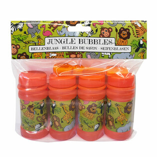 Bulles de Savon Animaux de la Jungle 50ml (Pack de 4)