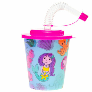 Gobelet / Coupe à Glace avec Paille – Sirène (12 pcs)