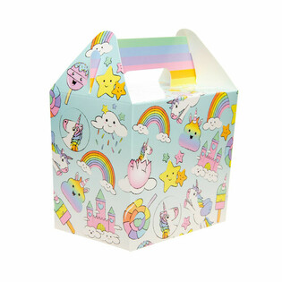 Bo&icirc;te Menu Enfant / Bo&icirc;te Cadeau Licorne 14x10x17 cm (12 pcs)