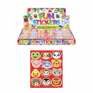AUTOCOLLANTS FUN STICKERS - MODÈLE : ANIMAUX (120 pcs)