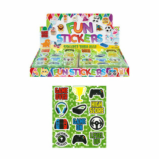 Autocollants Fun - Mod&egrave;le : Gamer (120 pcs)
