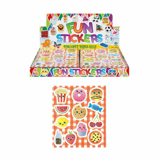 Autocollants Amusants - Mod&egrave;le : Food Faces (120 pcs)