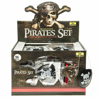 Caches-&oelig;il de Pirate en Pr&eacute;sentoir (96 pi&egrave;ces)