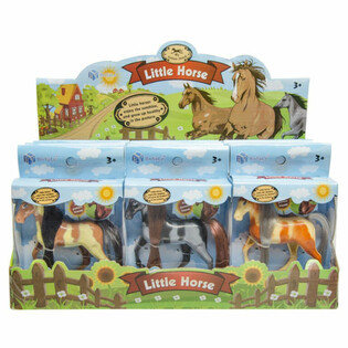 LITTLE HORSE - Figurines de Chevaux en Pr&eacute;sentoir (12 pcs)