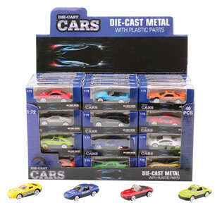 Mix de Voitures de Sport, Échelle 1:72 en Présentoir (48 pcs)