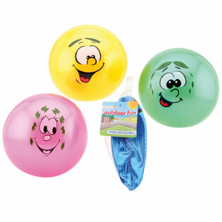 MIX BALLES SMILEY / VISAGES JOYEUX Ø20 cm (36 pcs)