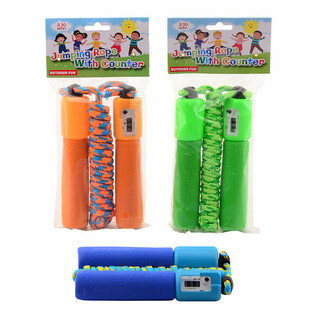 OUTDOOR FUN - CORDE À SAUTER AVEC COMPTEUR, 2,10 M (6 pcs)