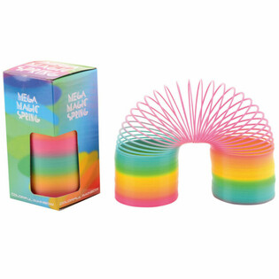 Ressort Magique Arc-en-Ciel XL - Grand Ressort Ondulateur en Boîte (6 pcs)