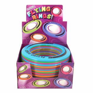 Disque Volant / Frisbee Flying Ring &Oslash; 25 cm - Pr&eacute;sentoir de 24 pcs