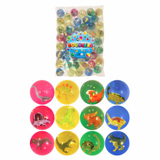 BALLES REBONDISSANTES 3D DINOSAURE &Oslash;4,3CM (50 pcs)