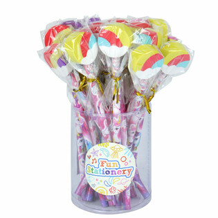 Crayon Licorne Arc-en-ciel avec Gomme (24 pi&egrave;ces)