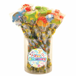 Crayon Dinosaure avec Gomme (24 pcs.)