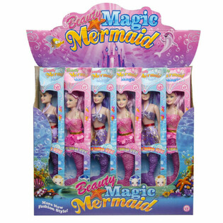 Poupée Sirène Magique Mermaid en présentoir (12 pcs.)