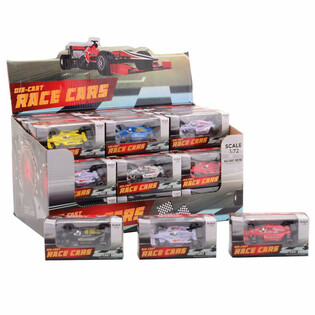 MIX VOITURES DE COURSE F1 - ÉCHELLE 1:72 - EN PRÉSENTOIR (36 pcs)