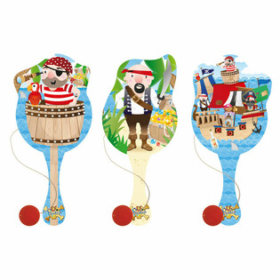 Jeu de Balle &agrave; Palette Pirate (12 Pi&egrave;ces)