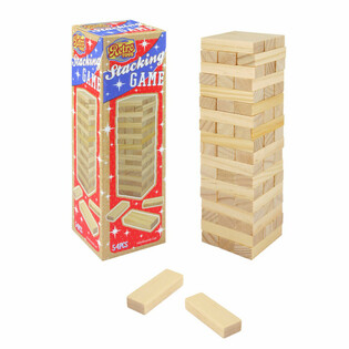 RETRO TOYS - TOUR INFERNALE EN BOIS - JEU D'EMPILAGE 54 PIÈCES (1 pc.)