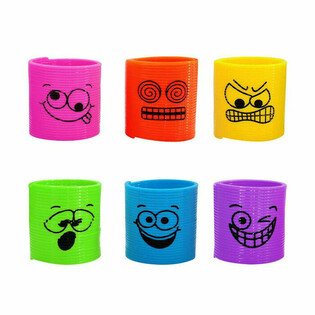 MINI SPIRALES FUNNY FACES &Oslash;3.5 CM (6 pcs)
