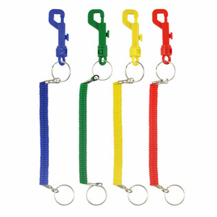 Porte-cl&eacute;s avec Cordon Spirale (12 Pi&egrave;ces)