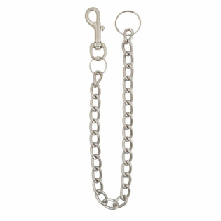 PORTE-CL&Eacute;S EN FER AVEC CORDON M&Eacute;TALLIQUE EXTRA LONG (12 pcs)