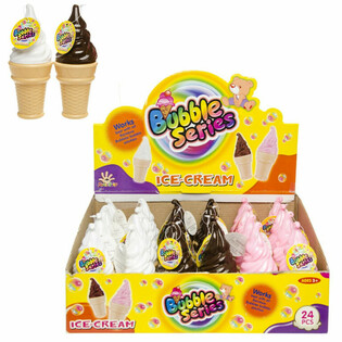 Bulles de Savon en Forme de Grande Glace en Présentoir (24 pcs)