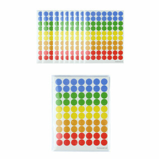 PLANCHE DE STICKERS AVEC 70 GOMMETTES DE COULEUR (10 pcs.)