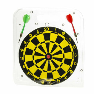 Cible de fl&eacute;chettes avec 2 fl&eacute;chettes - &Oslash; 22,5 cm (2 pcs)