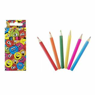 Set de crayons de couleur Smiley (6 pièces) - Présentoir 24 pièces