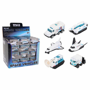 DIE CAST - SPACE ADVENTURE - VÉHICULES SPATIAUX, échelle 1:64 - EN PRÉSENTOIR (48 pcs)