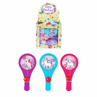 Jeu de Raquette Licorne avec Balle - Pr&eacute;sentoir (96 pcs)