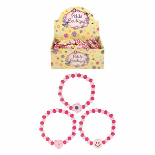 Pr&eacute;sentoir Bracelets Smiley en Bois pour Filles (120 pcs)