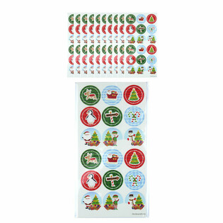 Stickers de Noël Fun - 10 Feuilles, 18 Autocollants chacune