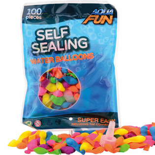 AQUA FUN - 100x Bombes Eau Auto-Fermantes (Pack de 6)