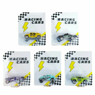 Lot de 12 Voitures de Course à Friction sur Carte