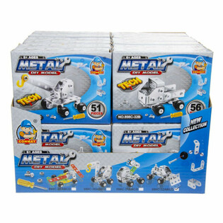 V&Eacute;HICULE DE CONSTRUCTION EN M&Eacute;TAL &Agrave; CONSTRUIRE (24 pcs)