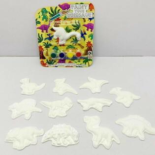 Kit de Peinture Dinosaure sur Carte (12 pièces)