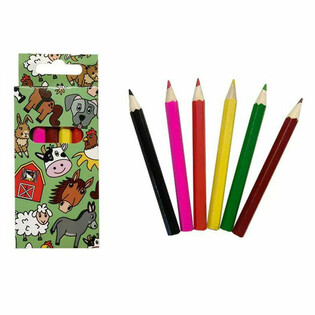 Set de 6 Crayons de Couleur 'Animaux de la Ferme'