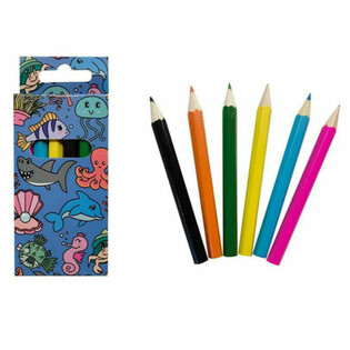 Set de 6 Crayons de Couleur - Animaux Marins (24 sets)