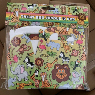 Bo&icirc;tes &agrave; friandises Animaux de la Jungle (12 pi&egrave;ces)