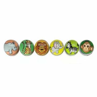 BALLES REBONDISSANTES - ANIMAUX DE LA JUNGLE - Ø 3,2 cm (50 pcs)