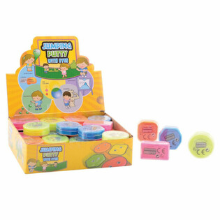 Pâte à Modeler Rebondissante avec Yeux en Présentoir (48 pcs)