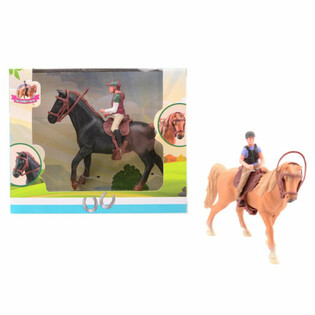 MY LOVELY HORSE - Jouet Cheval avec Cavalier - Bo&icirc;te Cadeau (1 pc.)