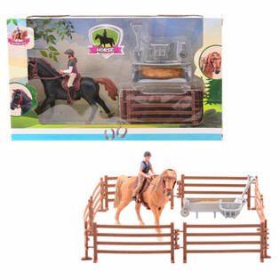MY LOVELY HORSE - Jouet Cheval avec Centre &Eacute;questre - Bo&icirc;te Cadeau (1 pc.)