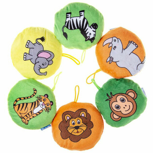 Animaux de la Jungle en Peluche - Diam&egrave;tre : 10 cm (48 pcs)