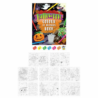Cahiers de coloriage Halloween par num&eacute;ros (48 pcs)